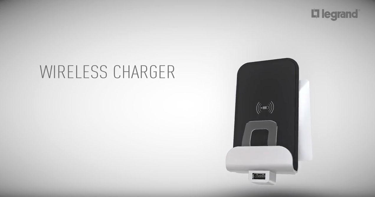 Legrand Wireless Charger + USB Schuko